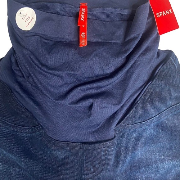 SPANX Mama Ankle Jean Leggings Maternity Size XS Pants Twilight Rinse Stretch - Picture 4 of 8